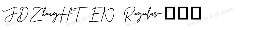 JDZhengHT EN Regular字体转换